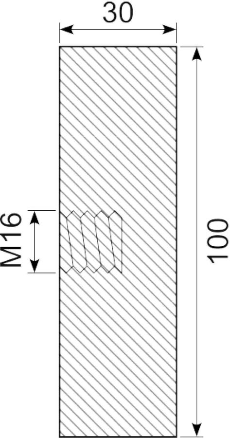 Vibrationsdæmper Ø100x30 mm