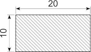 Svampegummi EPDM 20 x 10 mm