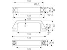 Greb 150mm sort