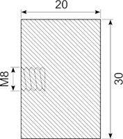 Vibrationsdæmper Ø30x20 mm