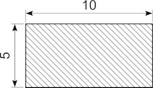 Svampegummi 10 x 5 mm