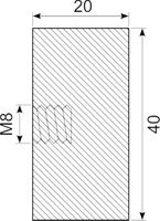 Vibrationsdæmper Ø40x20 mm
