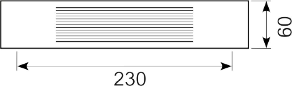 Dørstrop 60x230 mm (224)