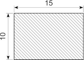 Svampegummi 15 x 10 mm