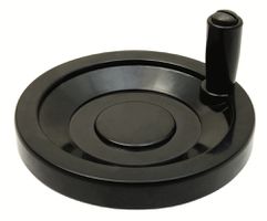 Håndhjul Ø125 m. Ø12 mont.Hul