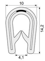 Kantliste . PVC hvid