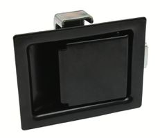 Smæklås m/Kasselås sort stål