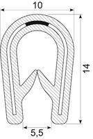 Kantliste PVC grip 1.0-4.0mm(3-5)