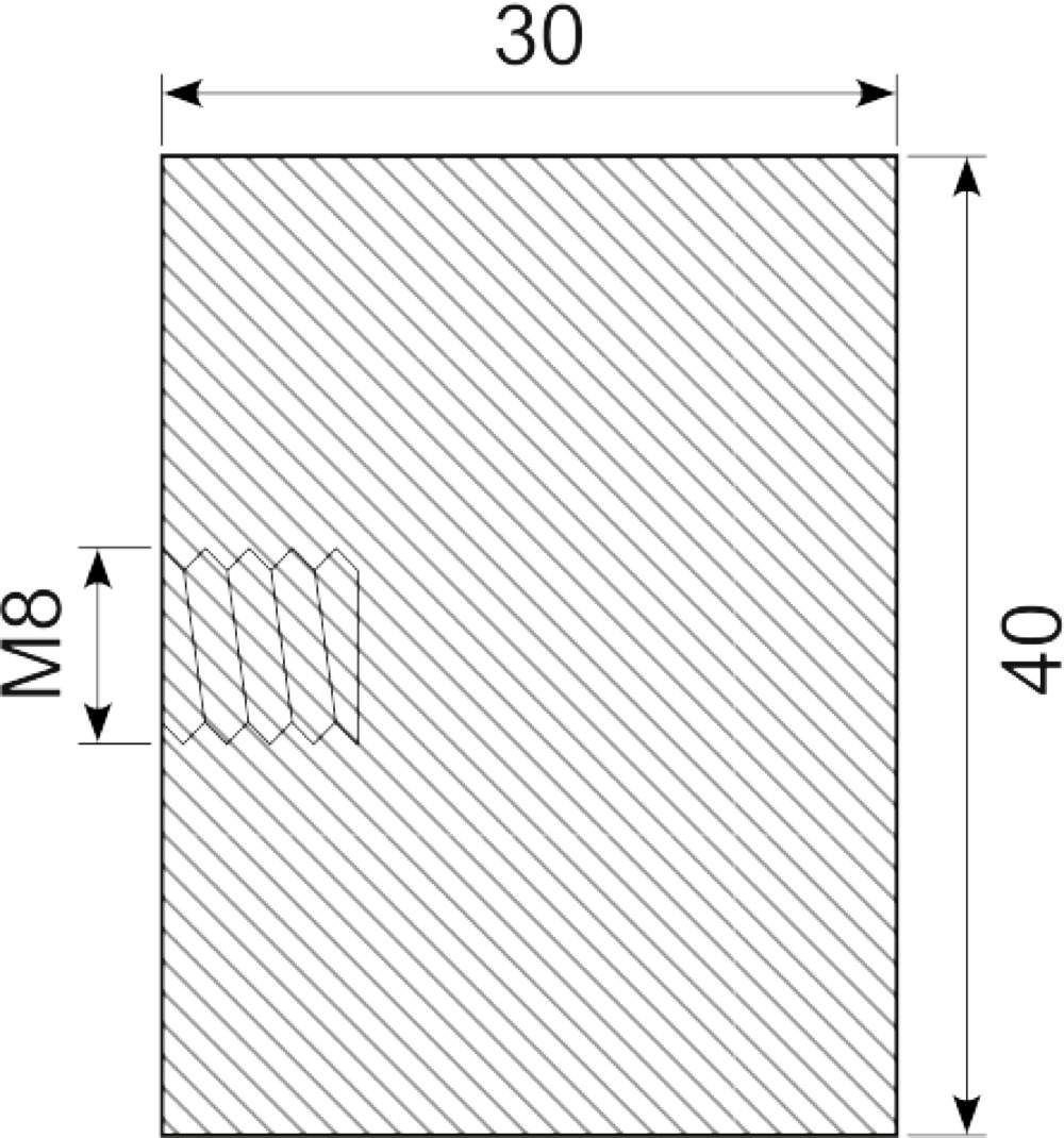 Vibrationsdæmper Ø40x30 mm