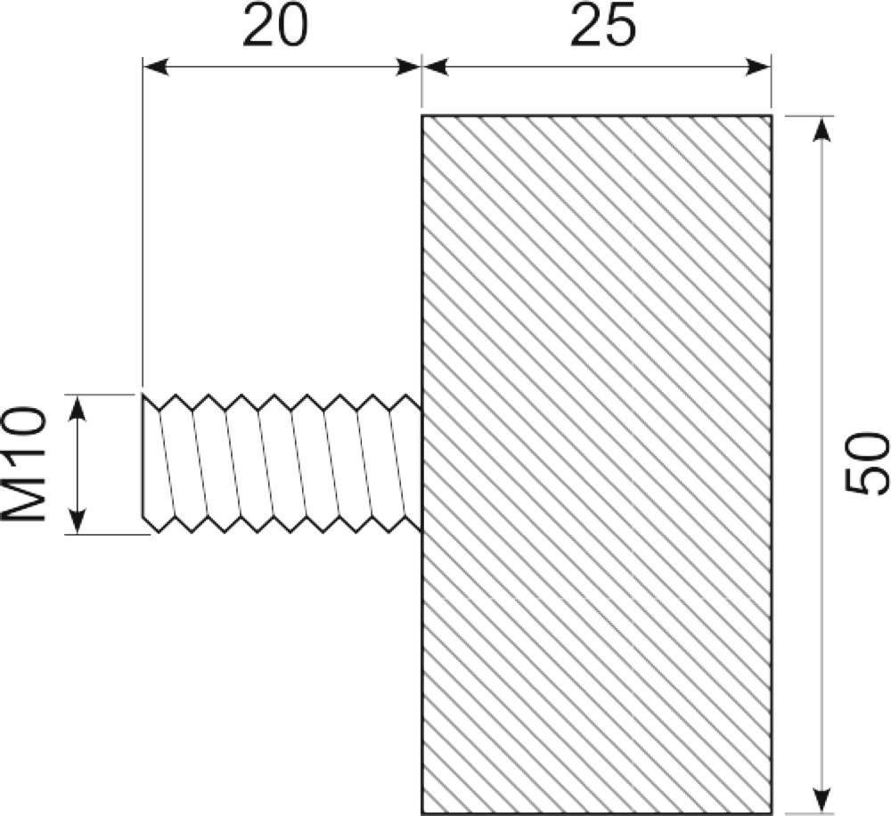 Vibrationsdæmper ø50X25 mm