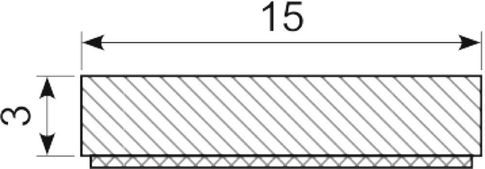 Sicocell 15 x 3 mm