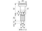 Rustfri positioneringsbolt d=10 kort
Rustfri SS303 Nylon kn