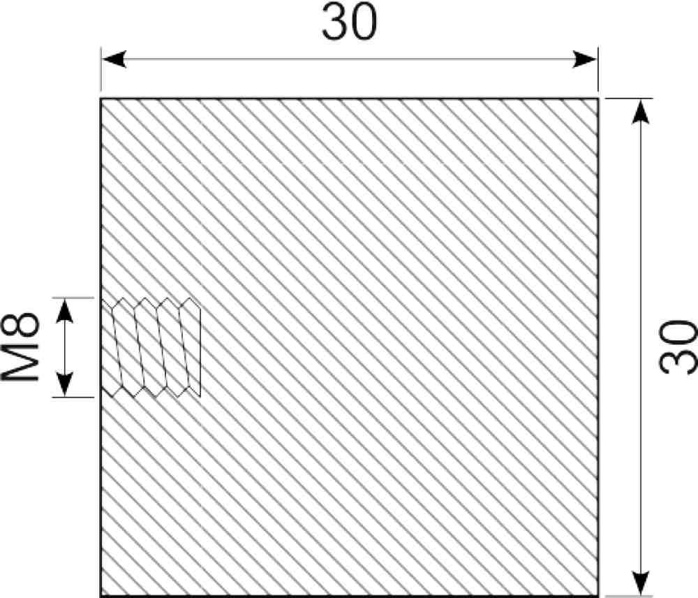 Vibrationsdæmper Ø30x30 mm