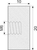 Vibrationsdæmper Ø20x10 mm
