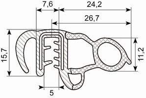 Kantliste Co.ex EPDM
M/ballon på side grip 1.5-3.0
Med dob