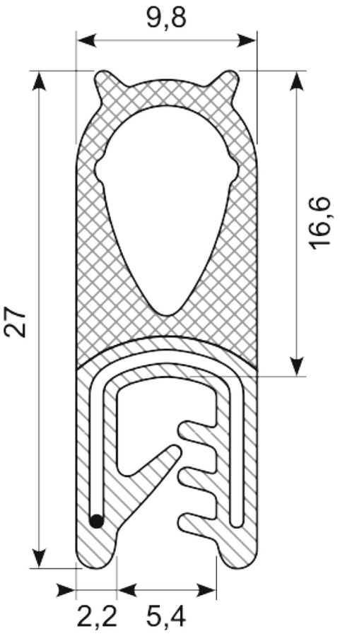 Kantliste Co.ex EPDM EN45545