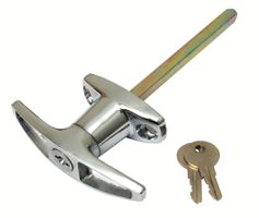 T-greb med flange og lås