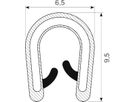 Kantliste PVC/POM grip  0.8-1.5(0.5-1.5)