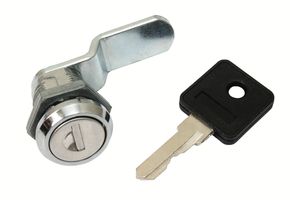 Kvartomdrejningslås forkromet