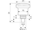 Galv. positioneringsbolt d=7