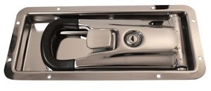 Rustfri Ø16 lukker i skål 139x301mm 
Dybde 25.5mm plade 1.5