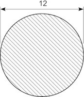 Svampegummisnor EPDM Ø 12 mm