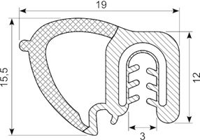 Kantliste Co.ex TPE-POM
