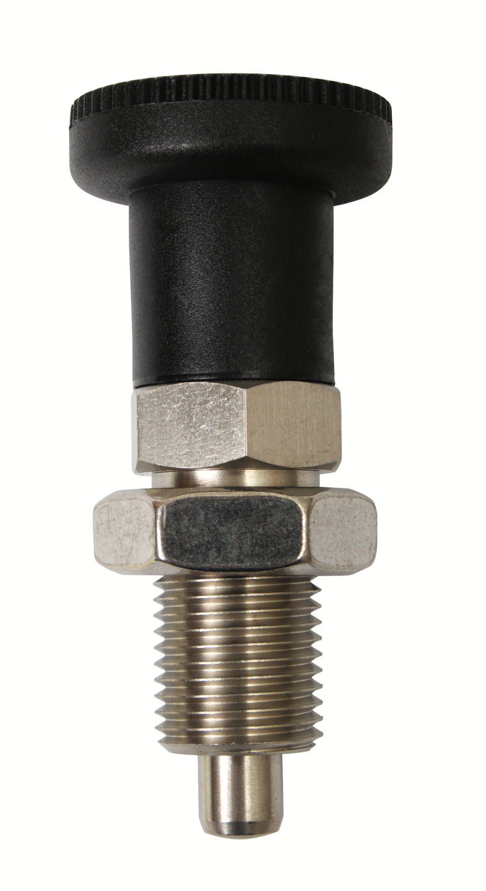 Rustfri positionerings bolt 
Pin Ø d=10
Rustfri ss303 Nylo