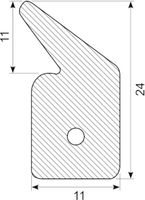 Pile svampegummi. EPDM