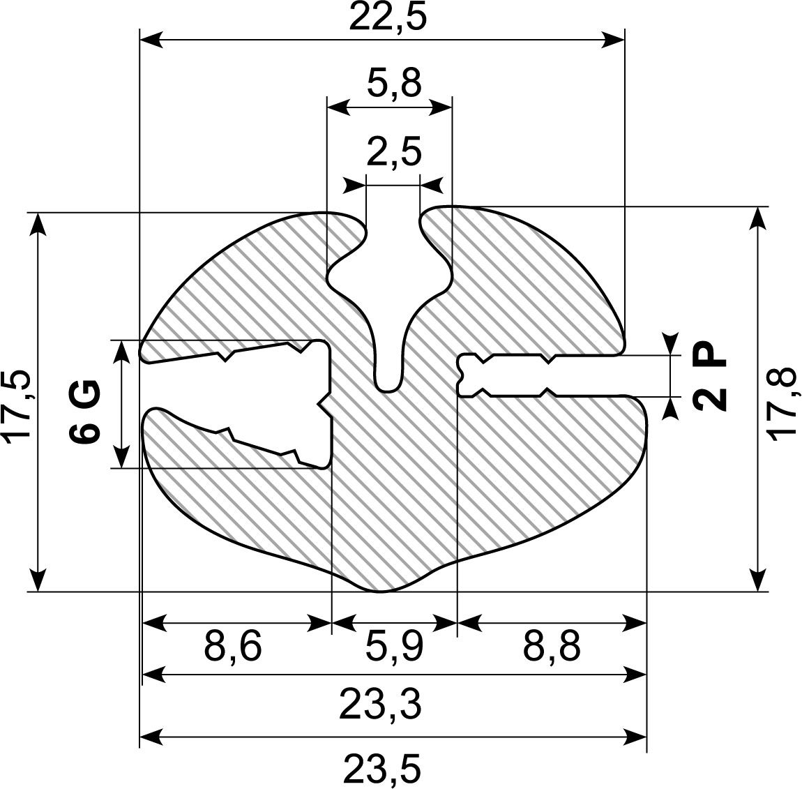 Rudeprofil EPDM