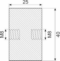 Vibrationsdæmper Ø40x25 mm
