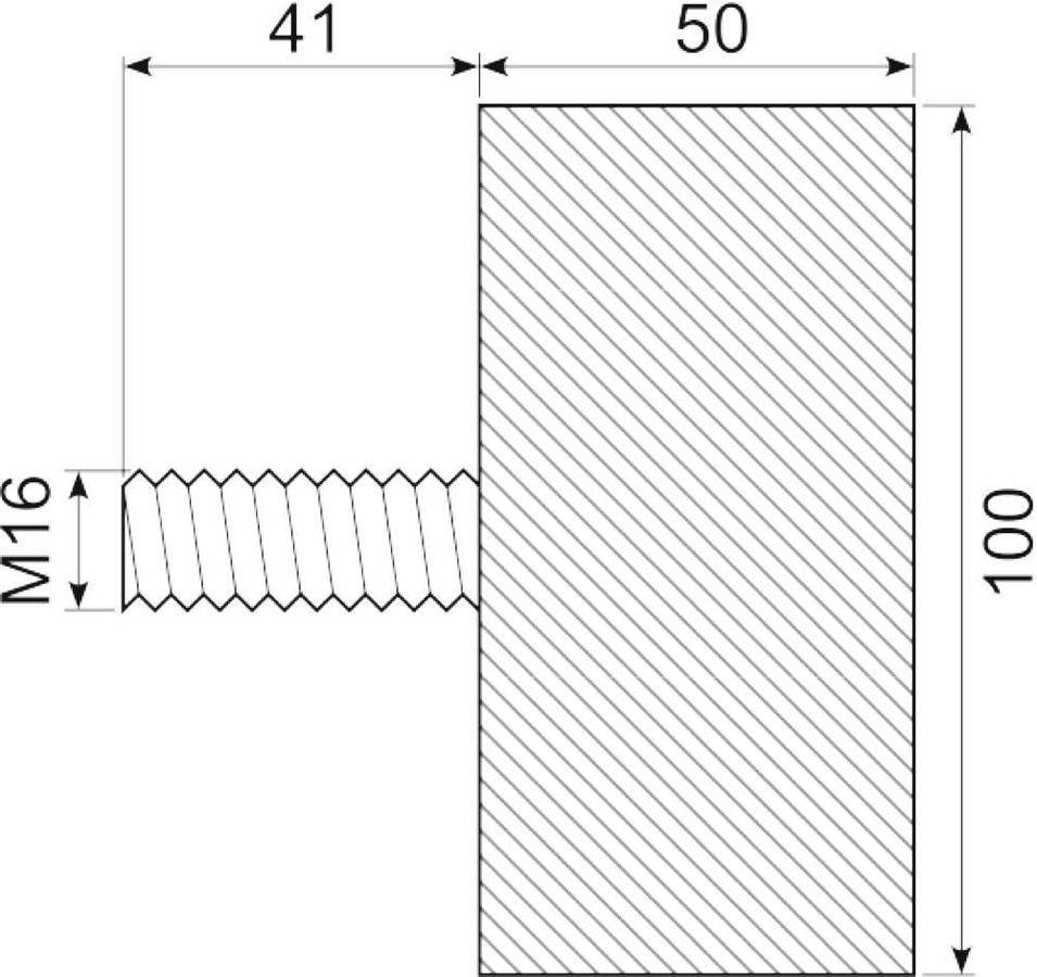 Vibrationsdæmper Ø100x50 mm