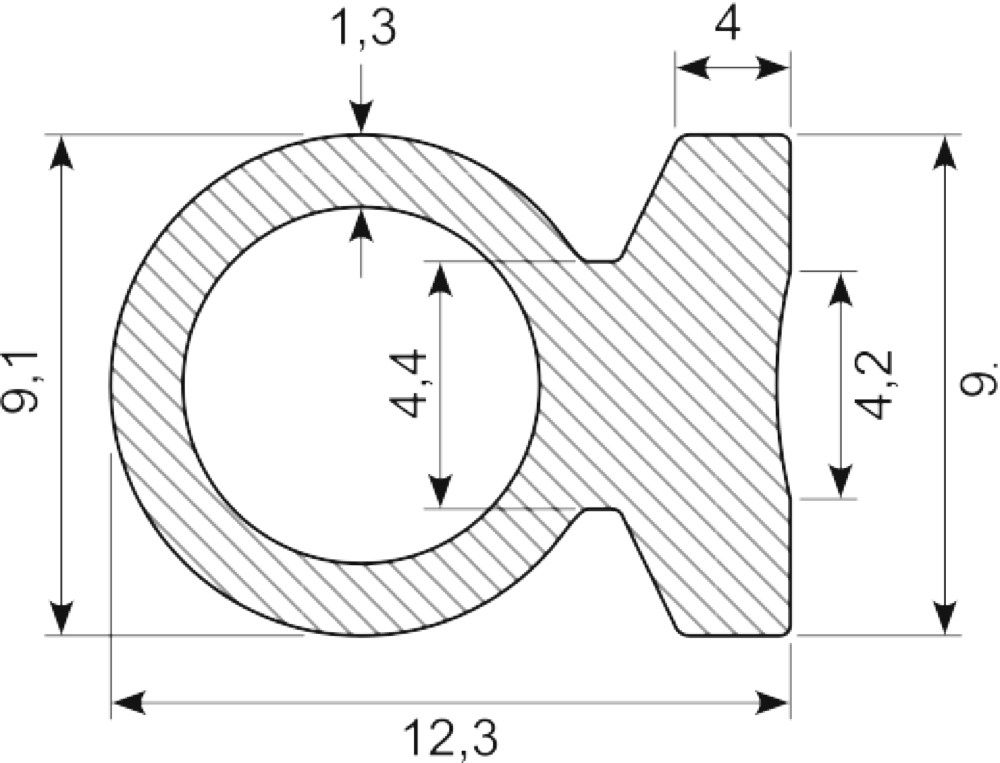 Ballonprofil Ø9.1 mm sh.65