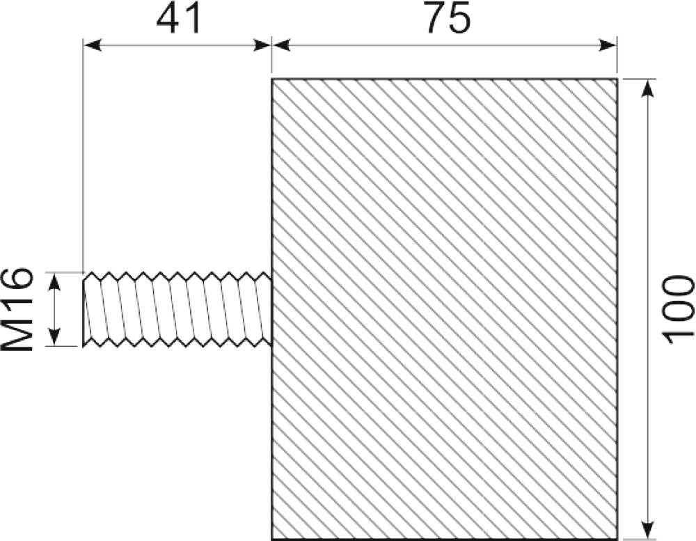 Vibrationsdæmper Ø100x75 mm