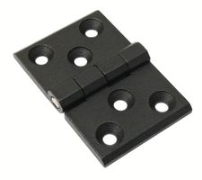 Zinkstøbt hængsel 50x76 sort